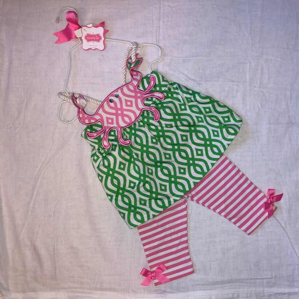 Mudpie Summer Outfit 0-6 month